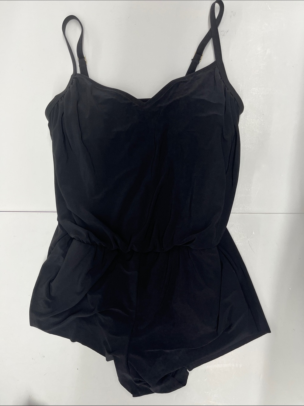 NEW Shade & Shore Women’s Black Spaghetti-Strap One-Piece Size Large